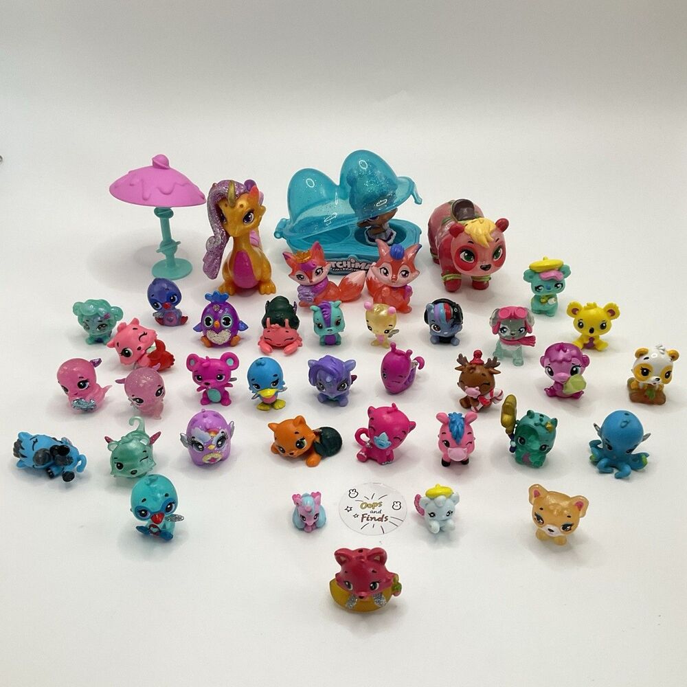 Hatchimals Lot Of 40+ Mixed Seasons Winged Colleggtibles Loose Figures